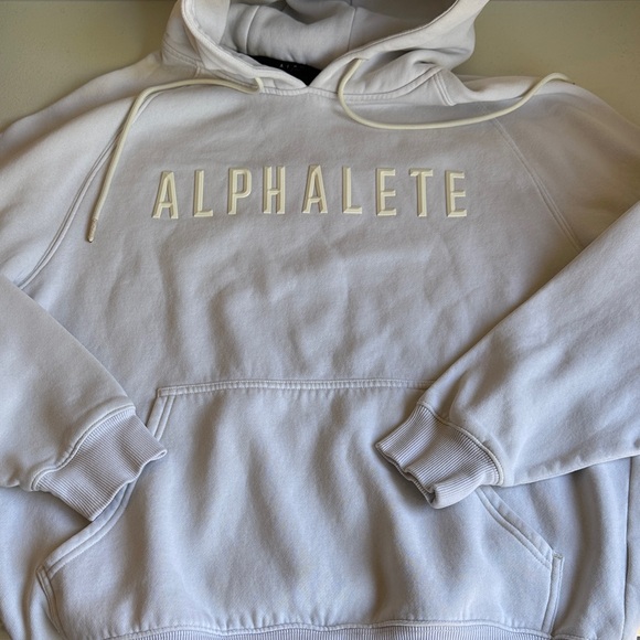 Alphalete Tops - Alphalete Light Gray Hoodie